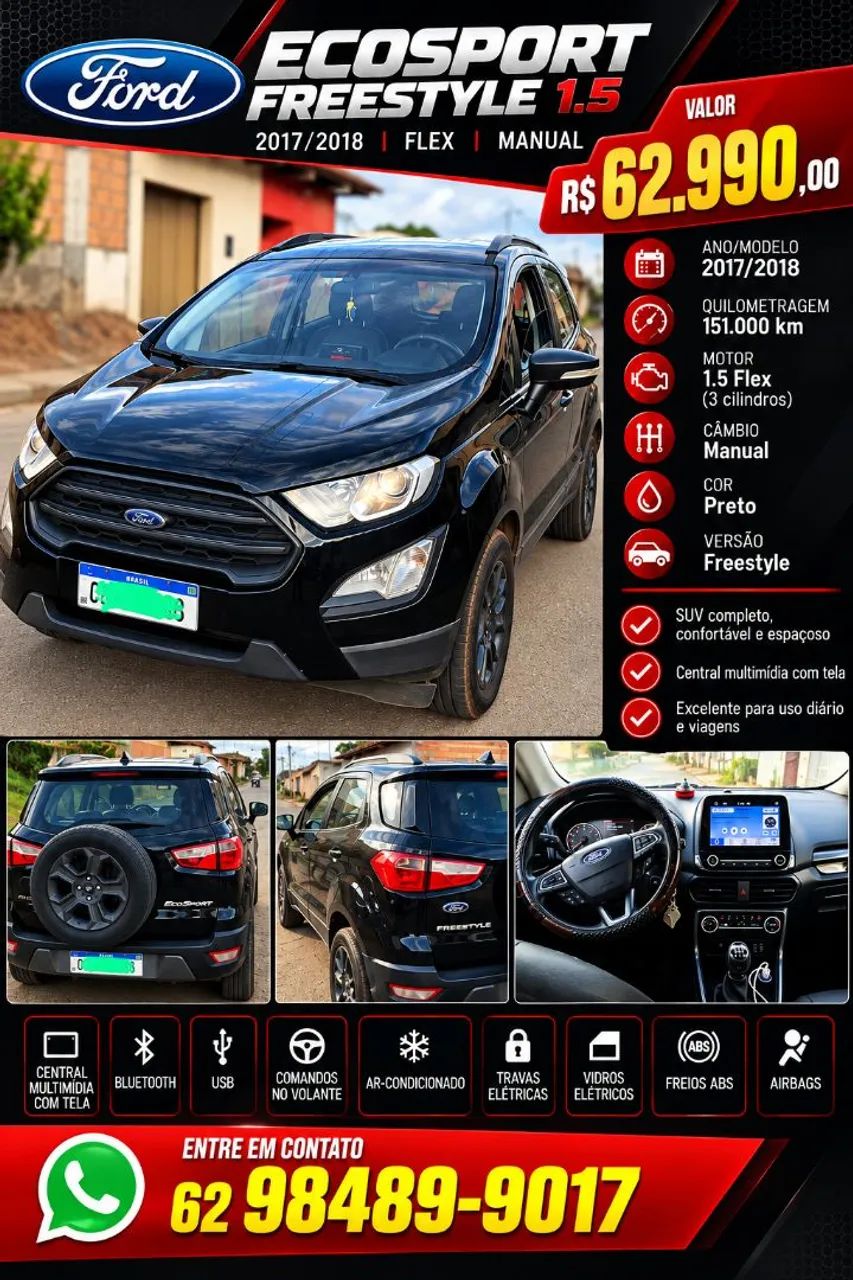 Ford Ecosport FREESTYLE 1.5 12V FLEX 5P MEC. 2018