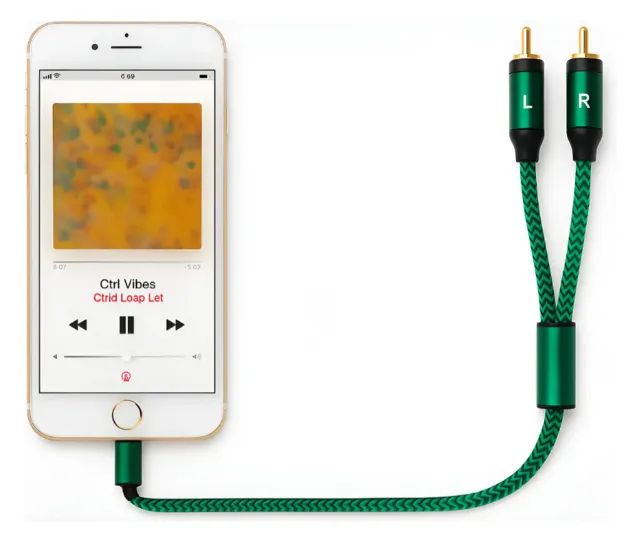 Cabo Rca Adaptador De Áudio Auxiliar Para Lightning iPhone - Foto 2