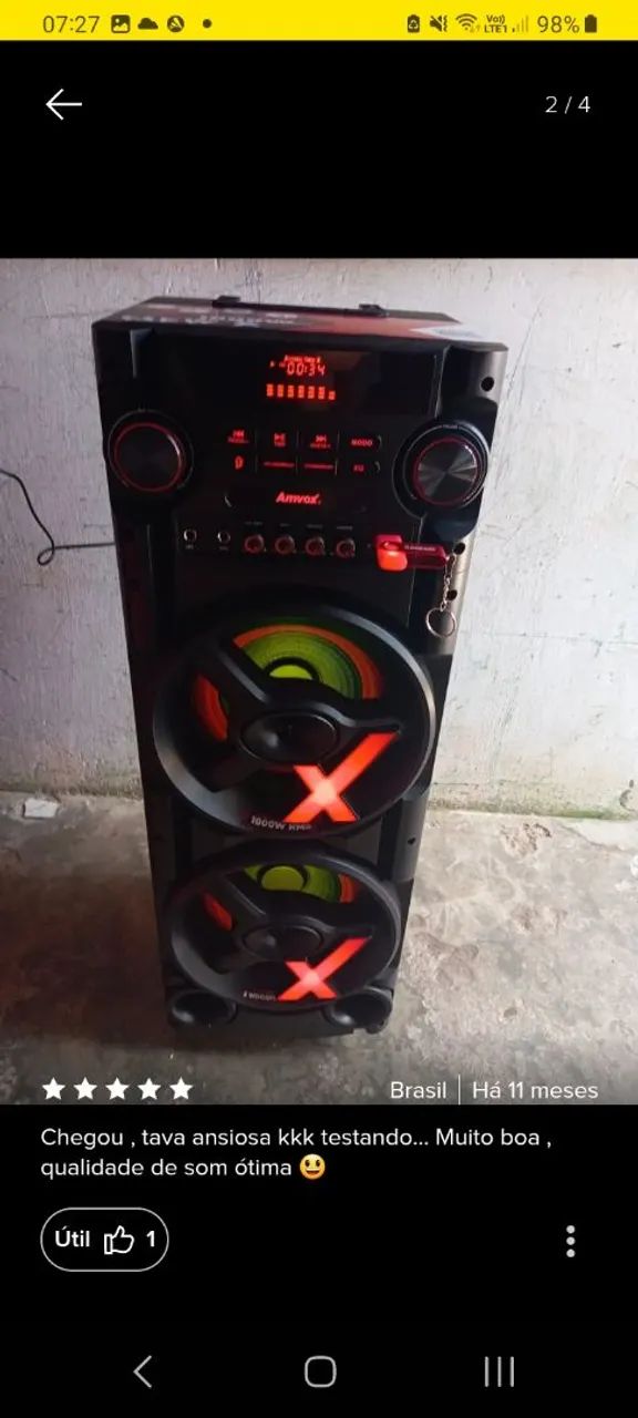 Som X1000W seminovo. 