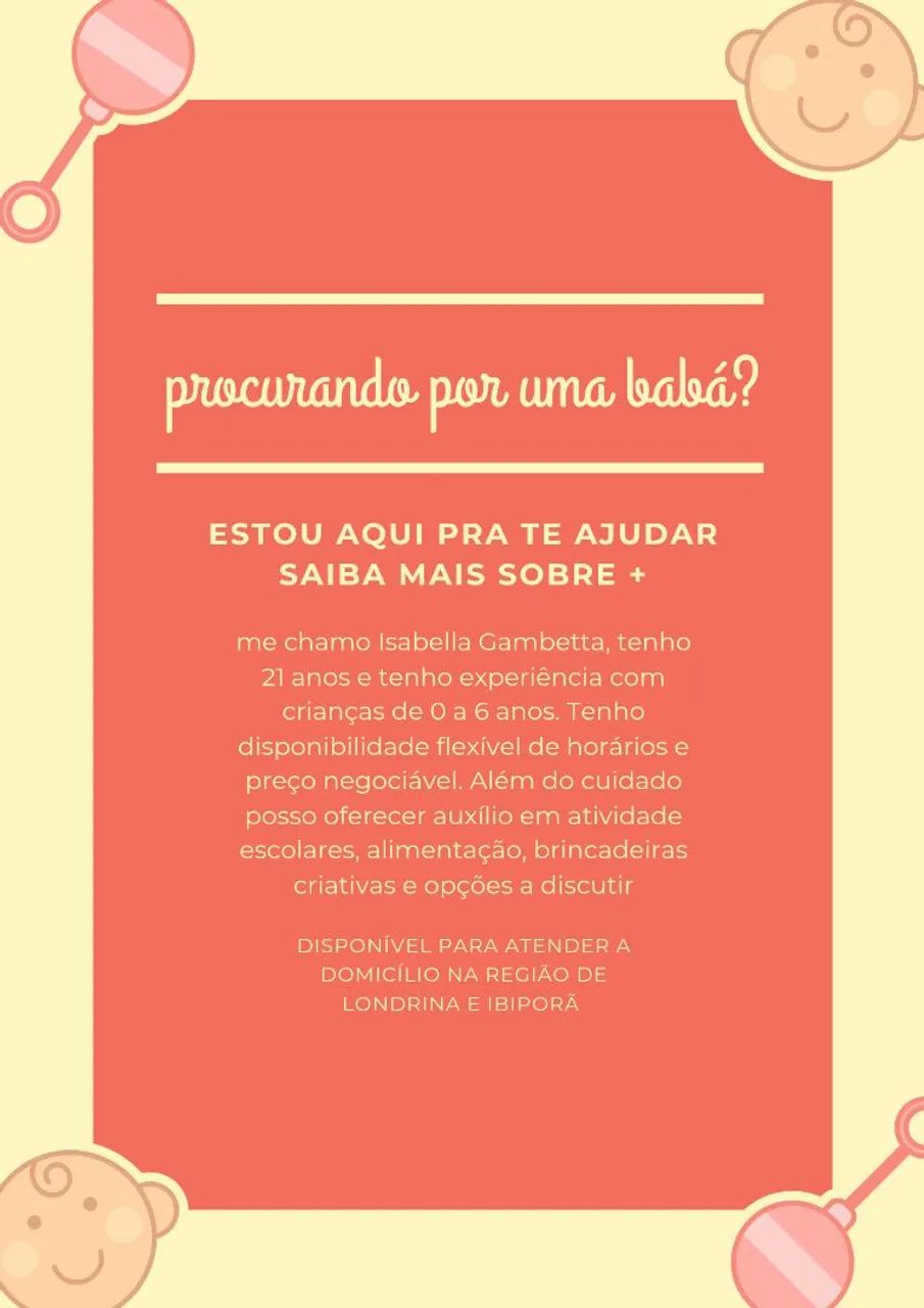 Serviço de babá a domicílio - Foto 2