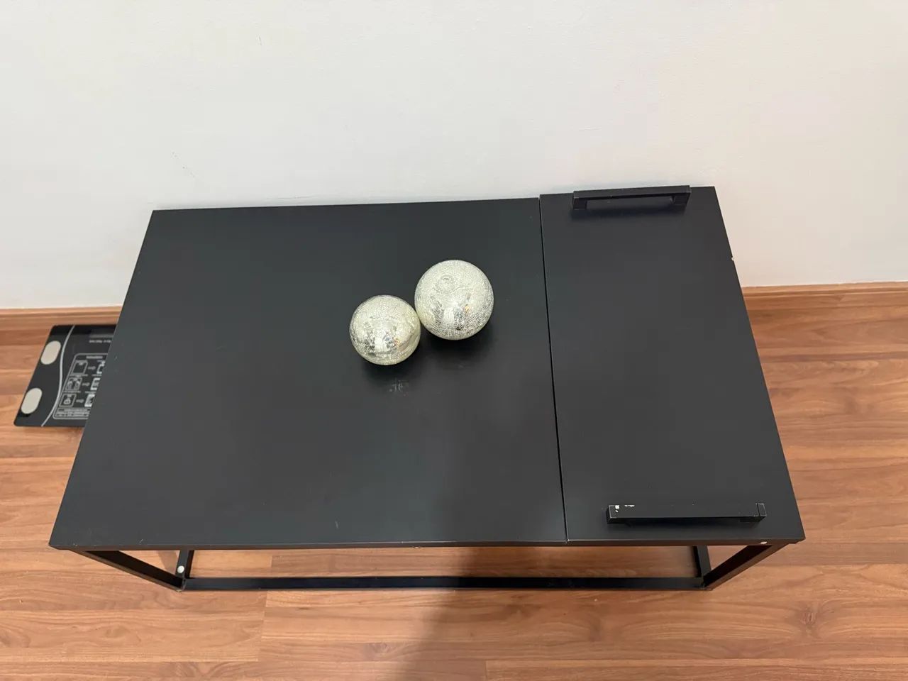 Mesa de Centro Carraro 1346 - Preta com Bandeja - Foto 2
