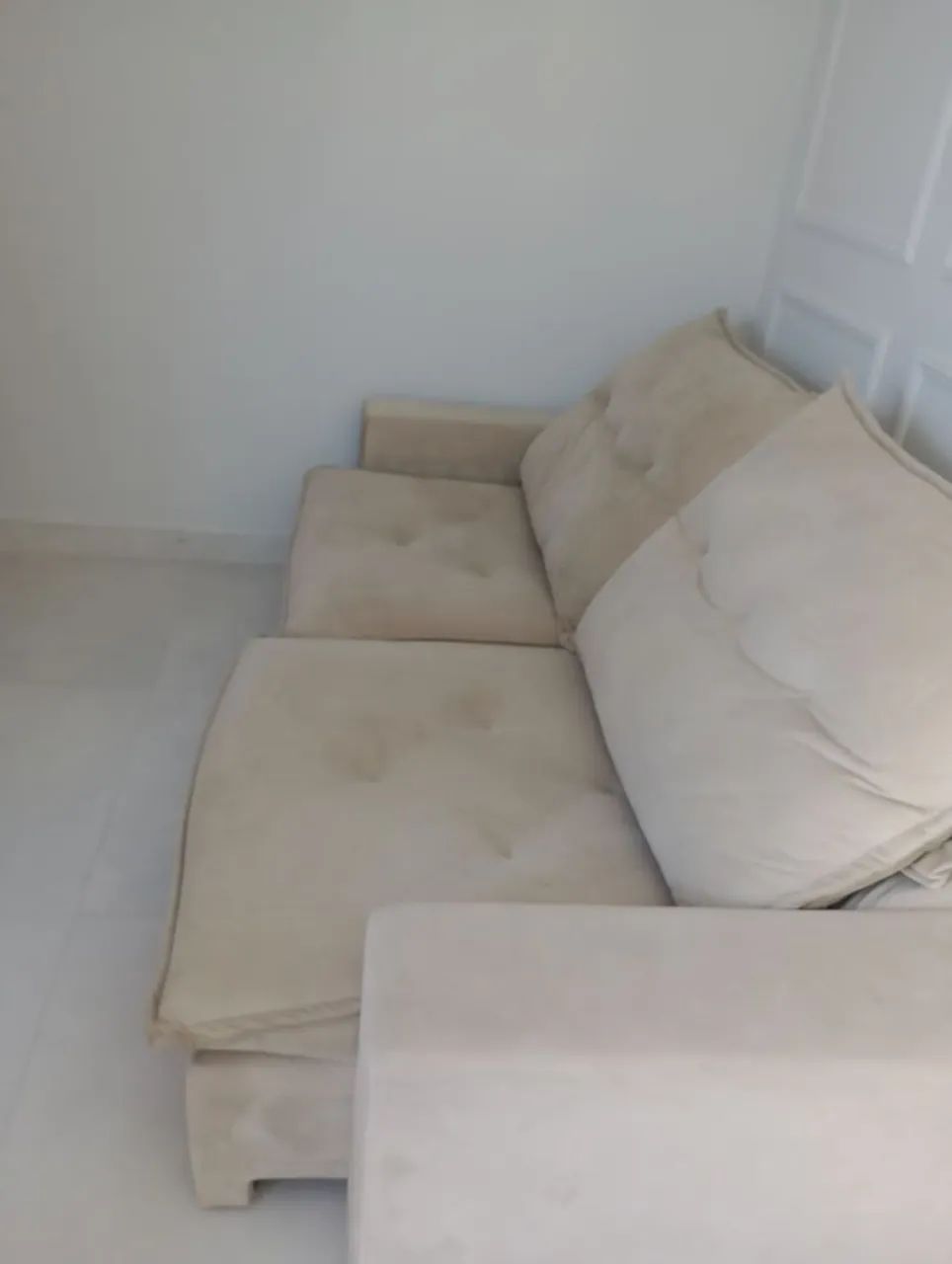 Sofá Retrátil Suede medida 2,50 comprimento 