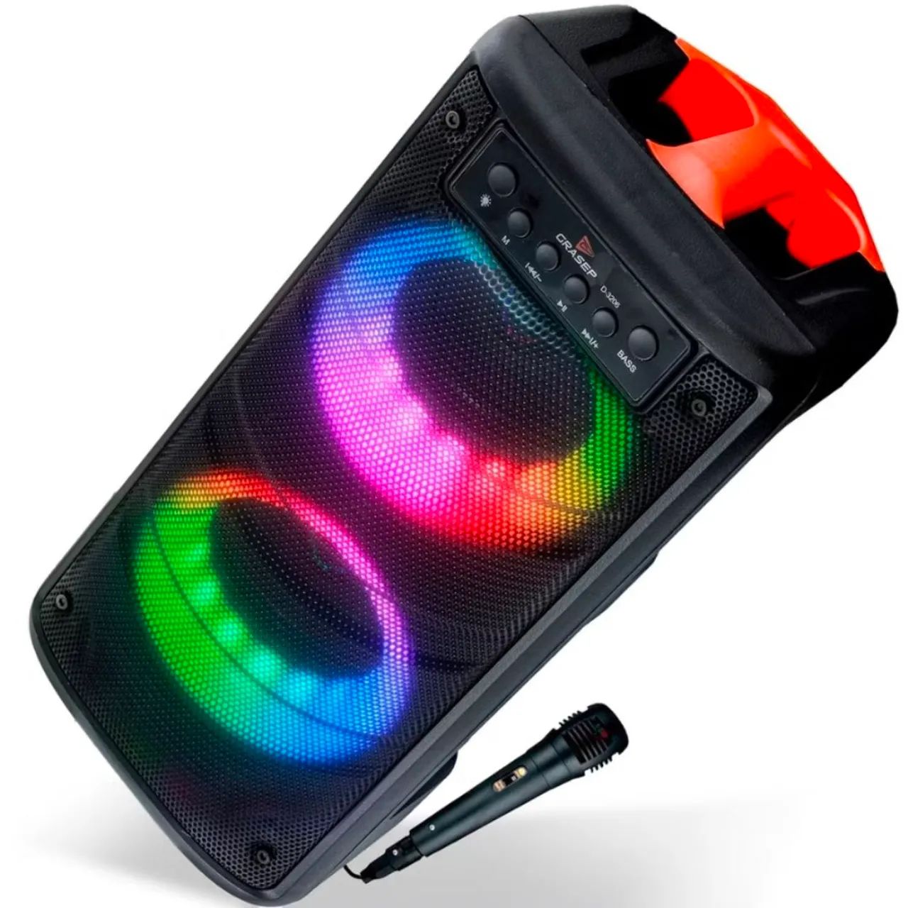 Caixa de som Bluetooth com Karaoke - Foto 4