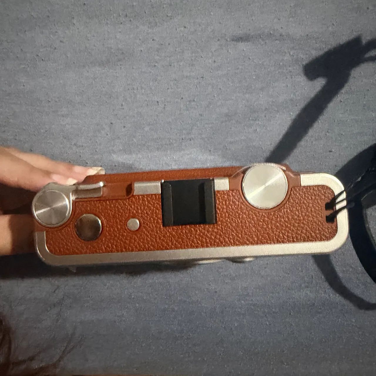 Instax mini evo marrom com capa - Foto 5