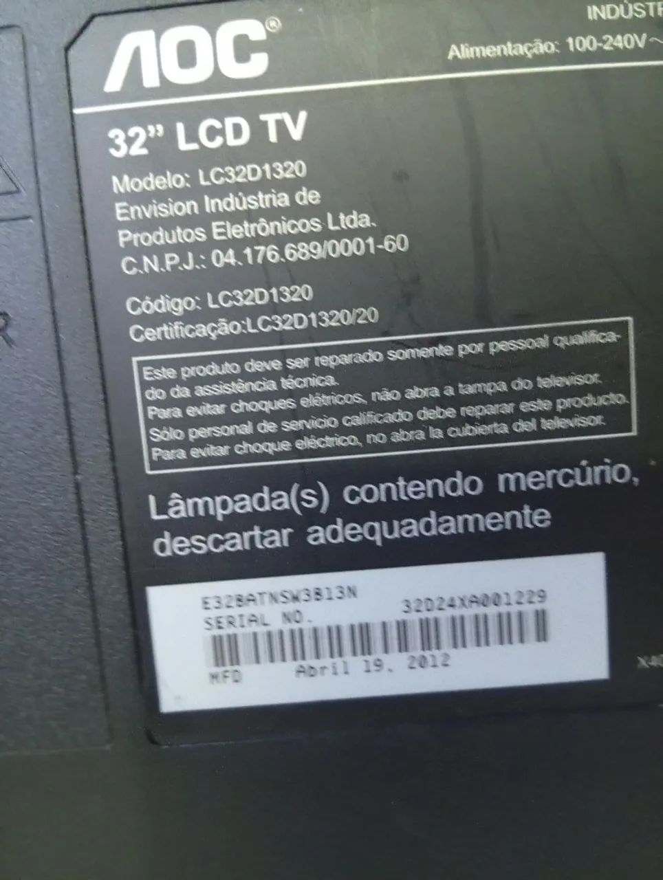 02 tvs AOC telas quebradas  - Foto 3