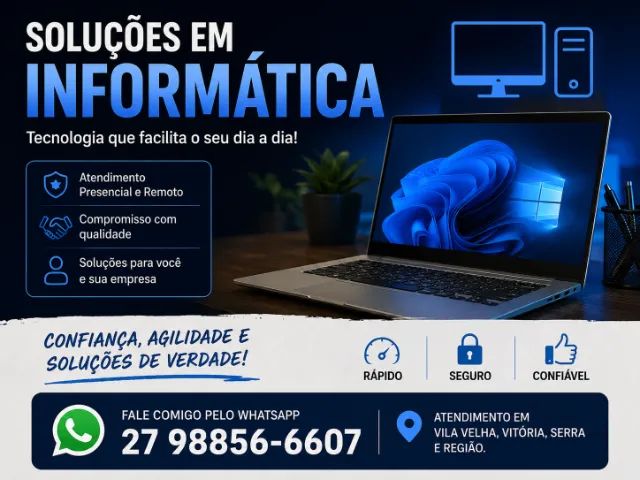 Assistência Técnica em Informática | Formatação, Windows, Impressoras e Redes