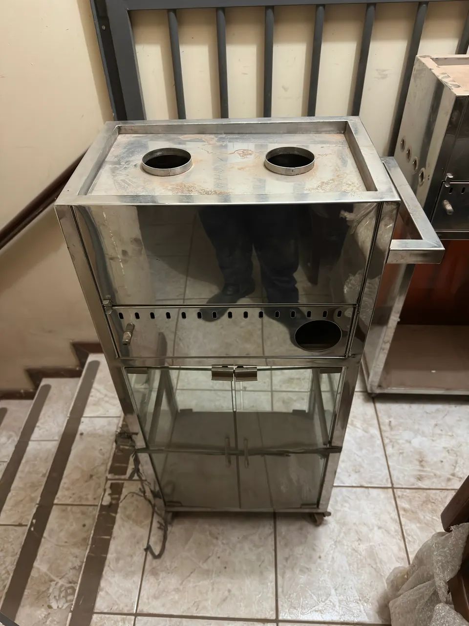 Carrinho para churrasco em inox  - Foto 2