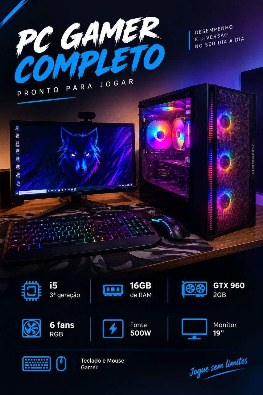VENDO PC COMPLETO |  i5 3° Geração 