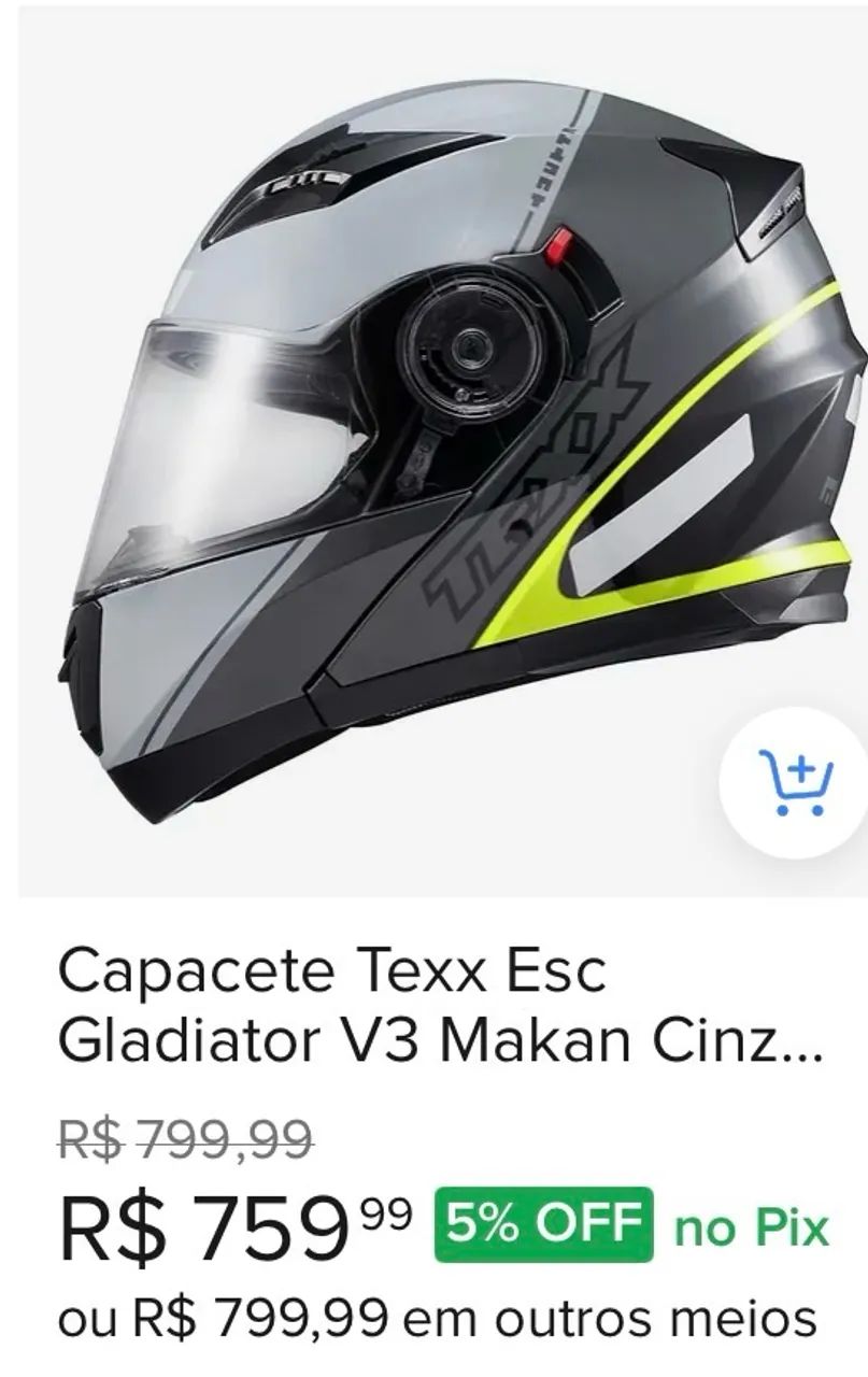 Capacete Texx Esc Gladiator V3 Makan - Foto 5