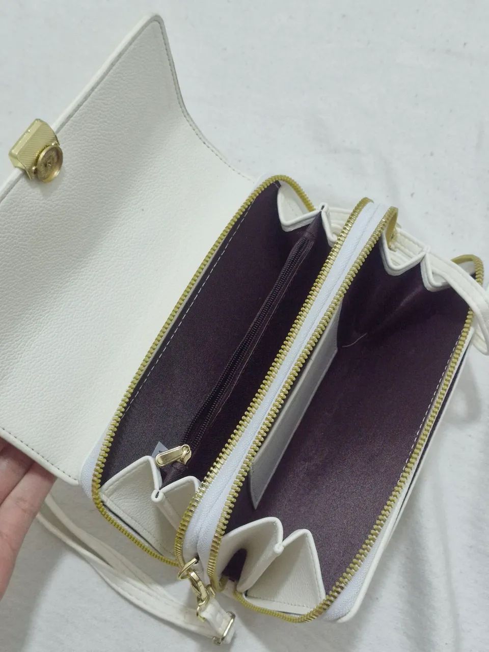  bolsa tiracolo off-white pequena - Foto 2