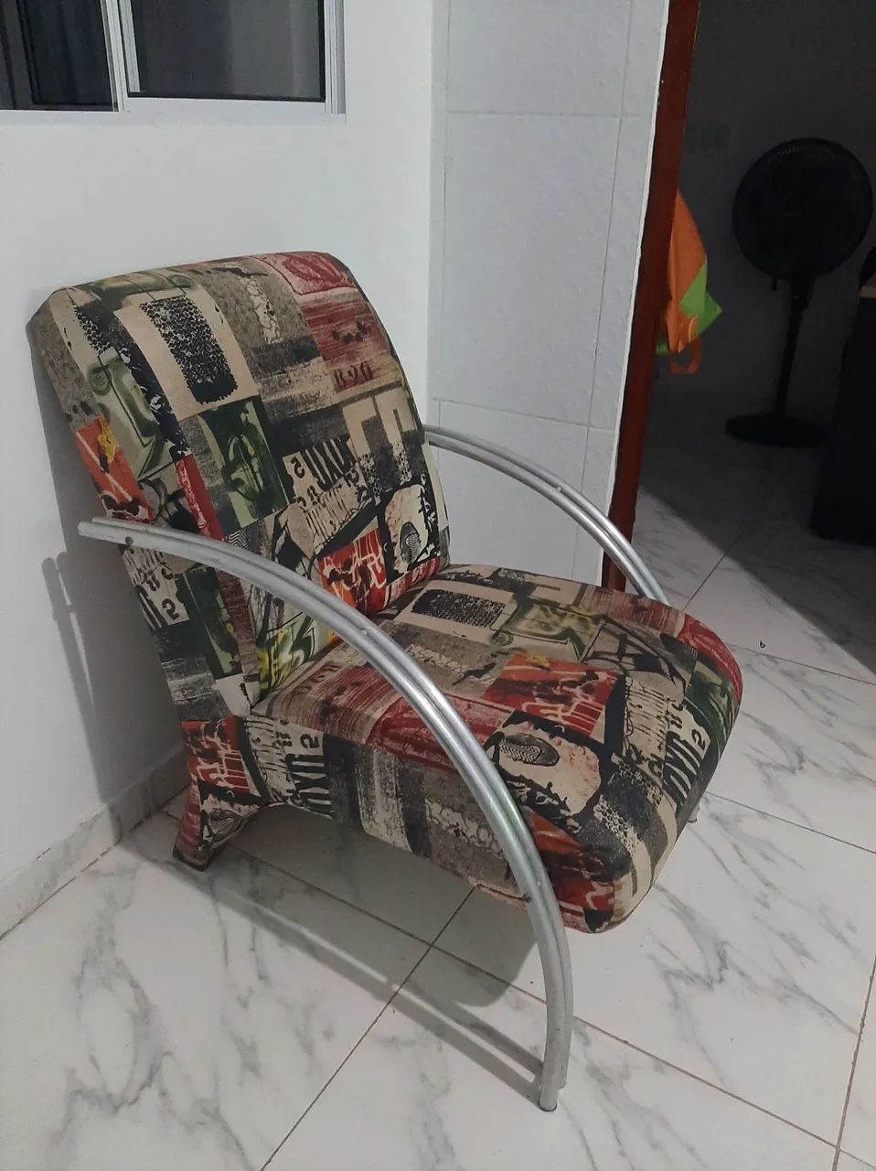 Poltronas duplas em alumínio 