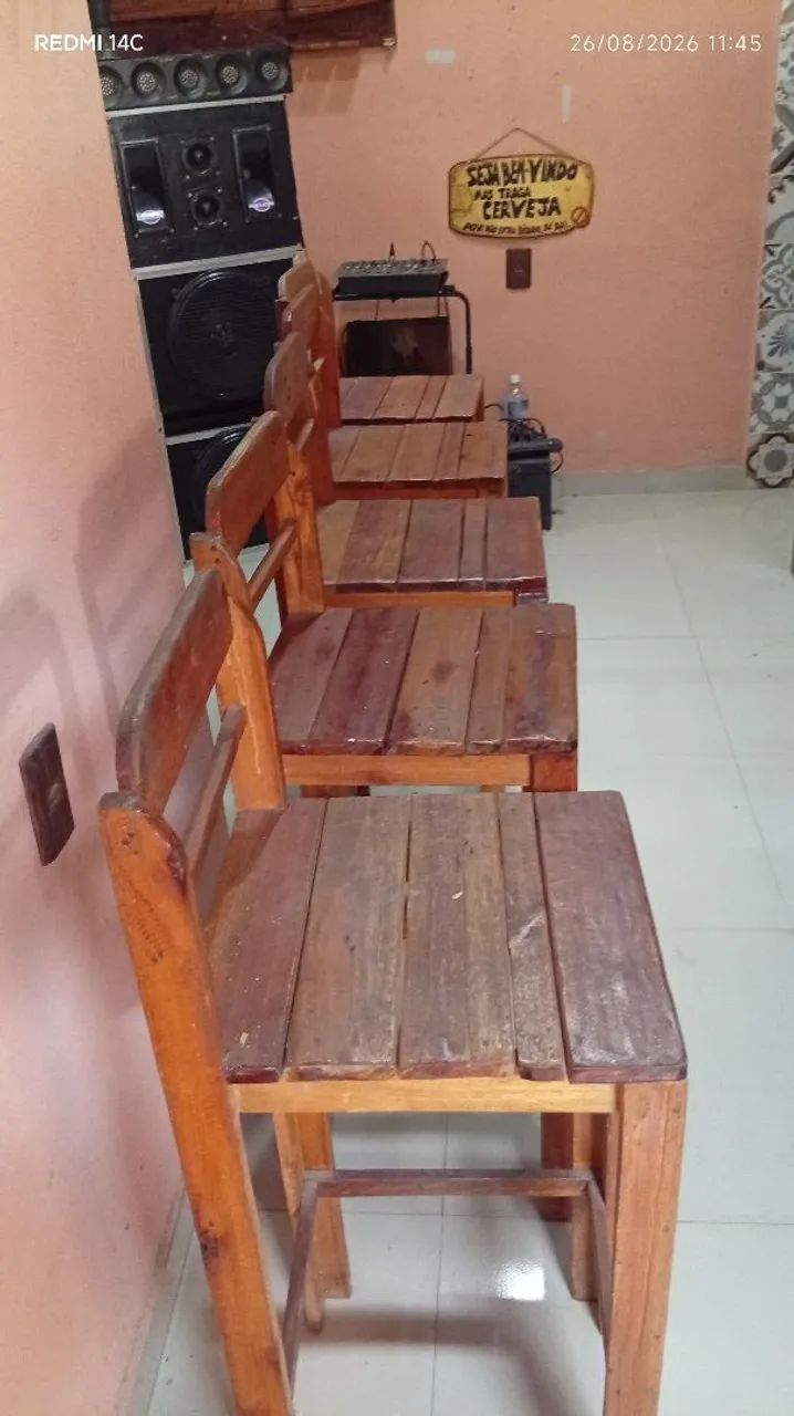 Banqueta e Dega de palite