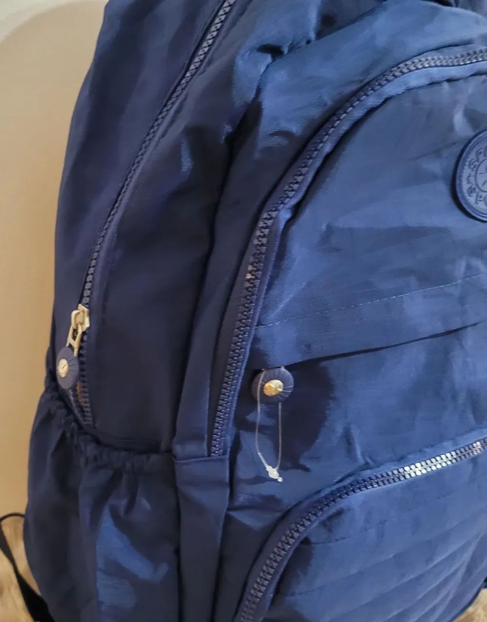 Mochila grande, impermeável, nova,azul - Foto 3