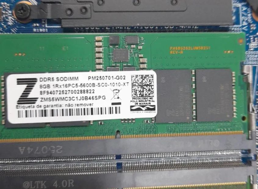 Memória DDR5 8Gb - Notebook 