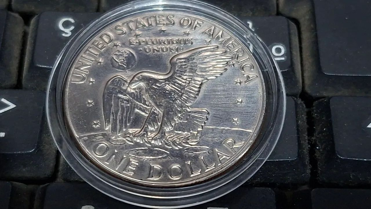 Moeda de 1 Dollar (Eagle / Eisenhower) 1974