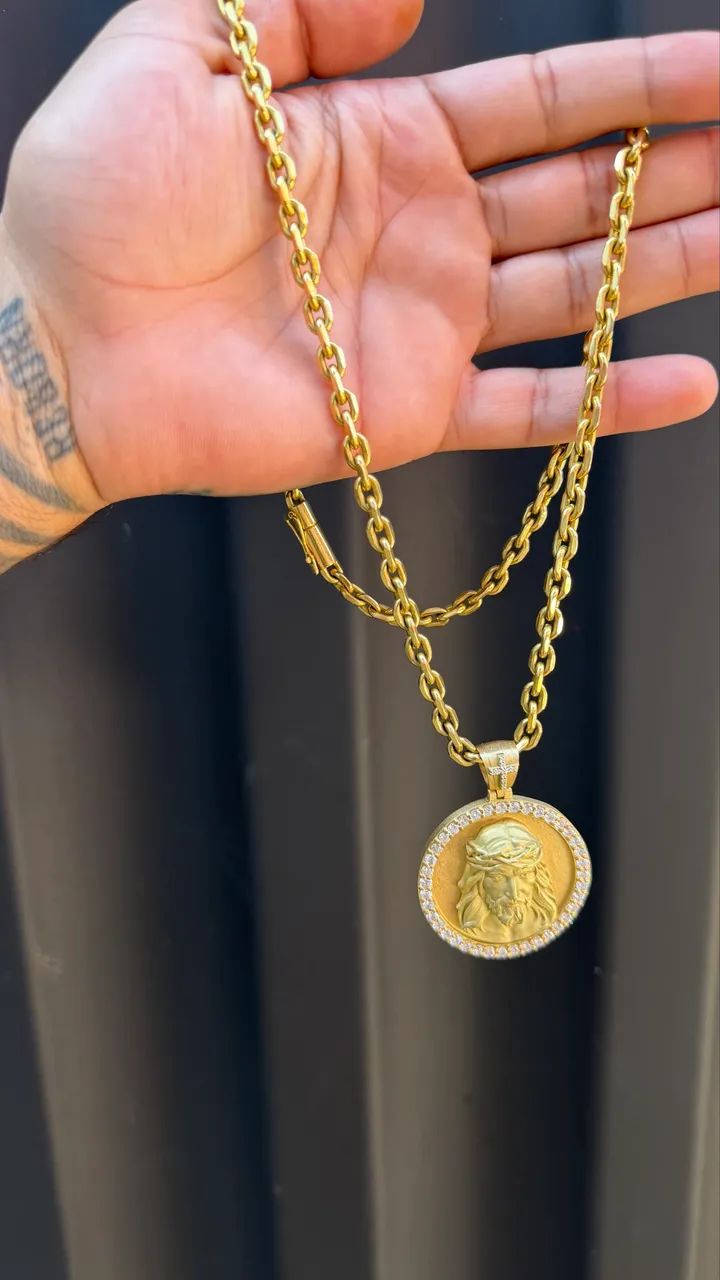 Cordão/Pingente Ouro 18k - Foto 5