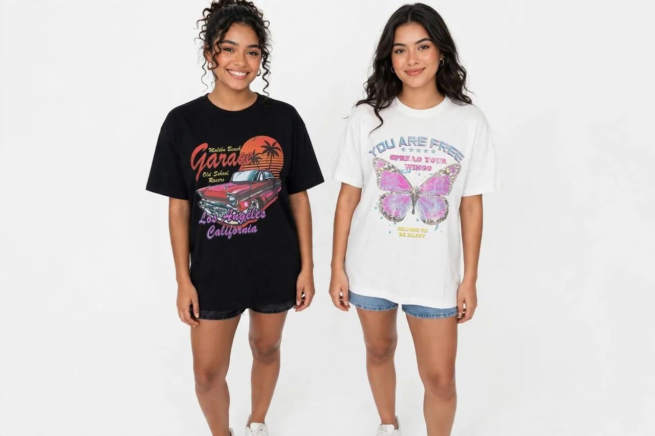 Kit camisetas feminina 