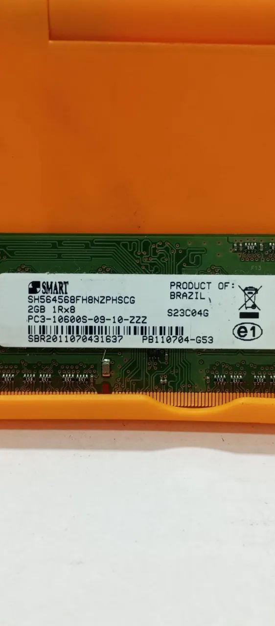 Memória RAM 02 GB DDR3 para notebooks da marca Smart.  - Foto 2
