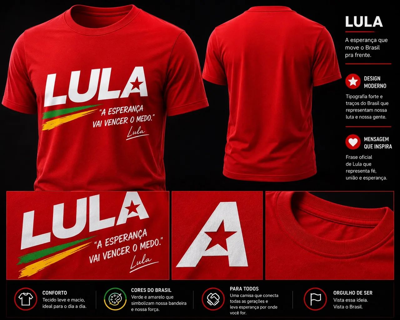 Camisas Lula