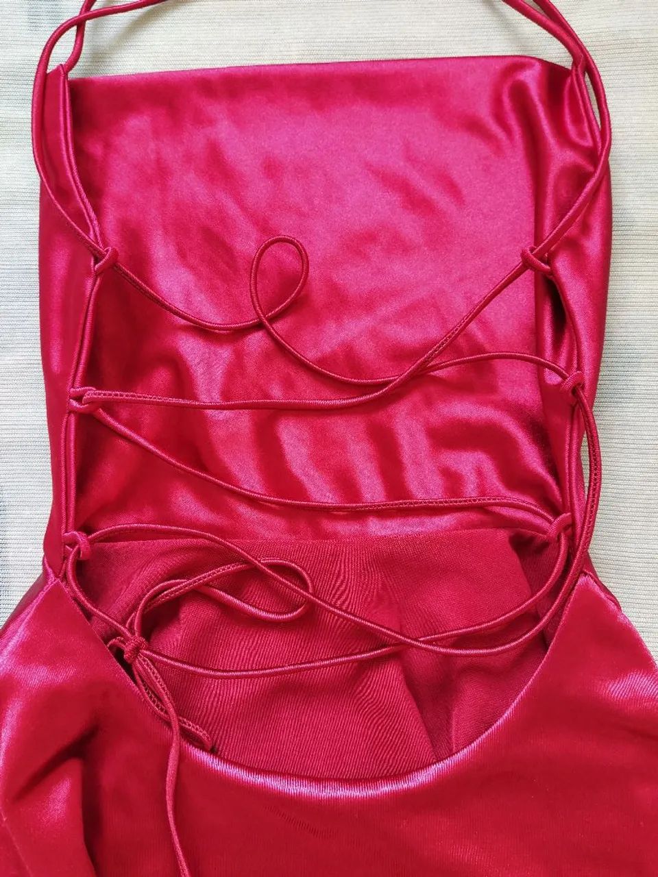 Vestido feminino vermelho  - Foto 3