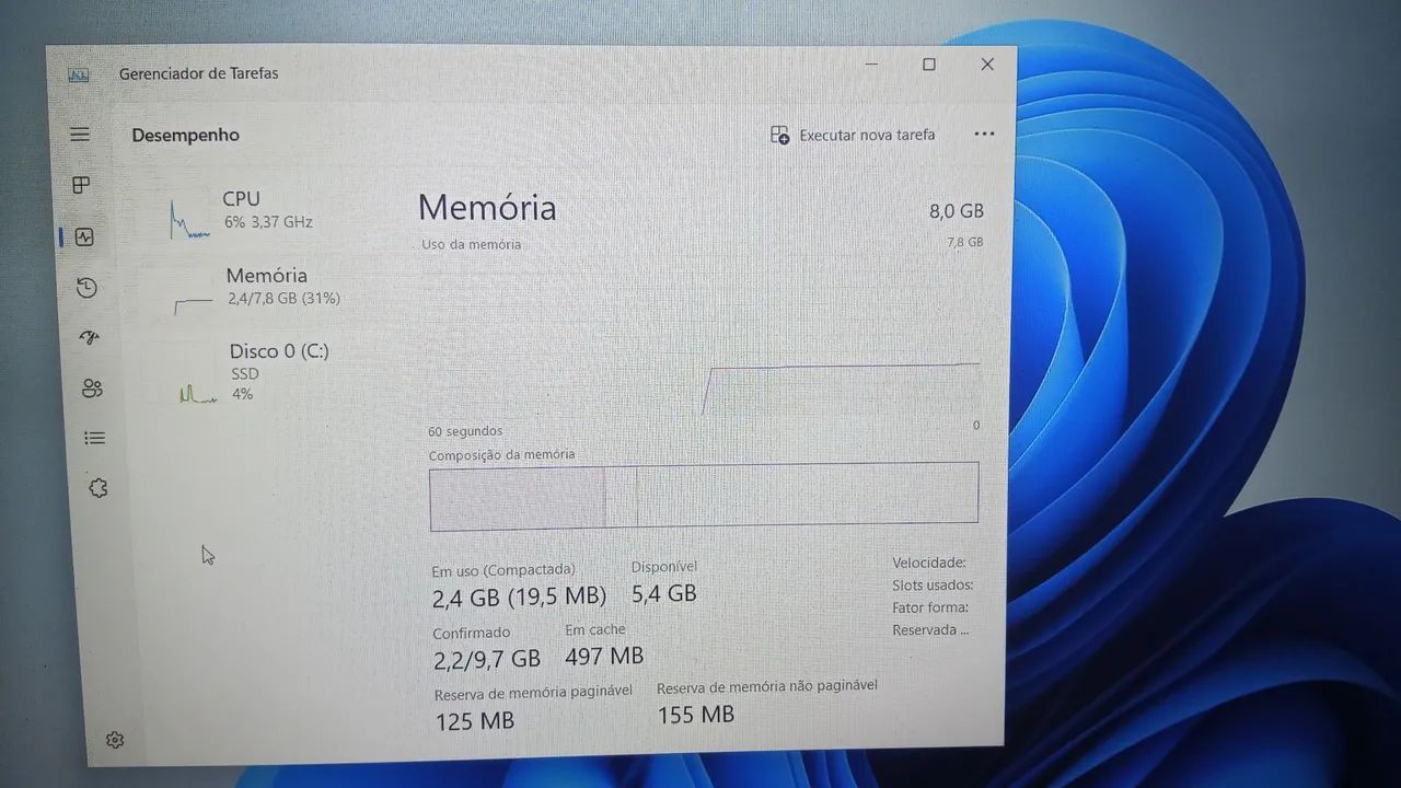 Notebook Acer i5 (11ª Geração) - 8GB de RAM e SSD - Foto 4