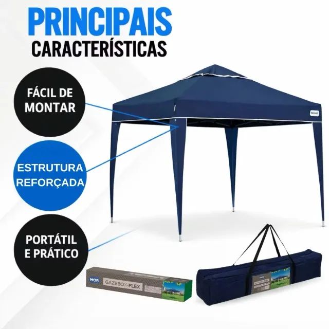 Gazebo Mor Completo Nunca Usado - Foto 2