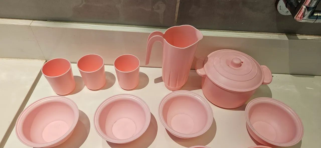Kit de cozinha rosa brinquedos - Foto 4