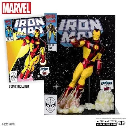 Iron Man 1:6th Scale Collectible with Scene & Comic  McFarlane  - Foto 2