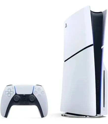 Ps5 Slim com leitor e 2 controles e 4 jogos