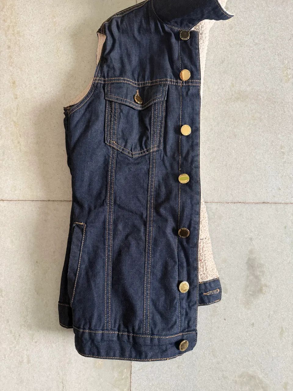 Colete Jeans forrado M - Foto 2