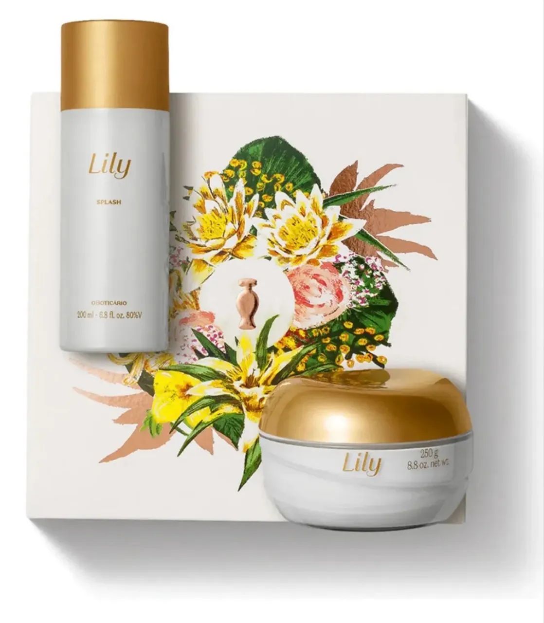 Lily Combo Lily: Body Splash 200ml + Refil Creme Acetinado 250g.