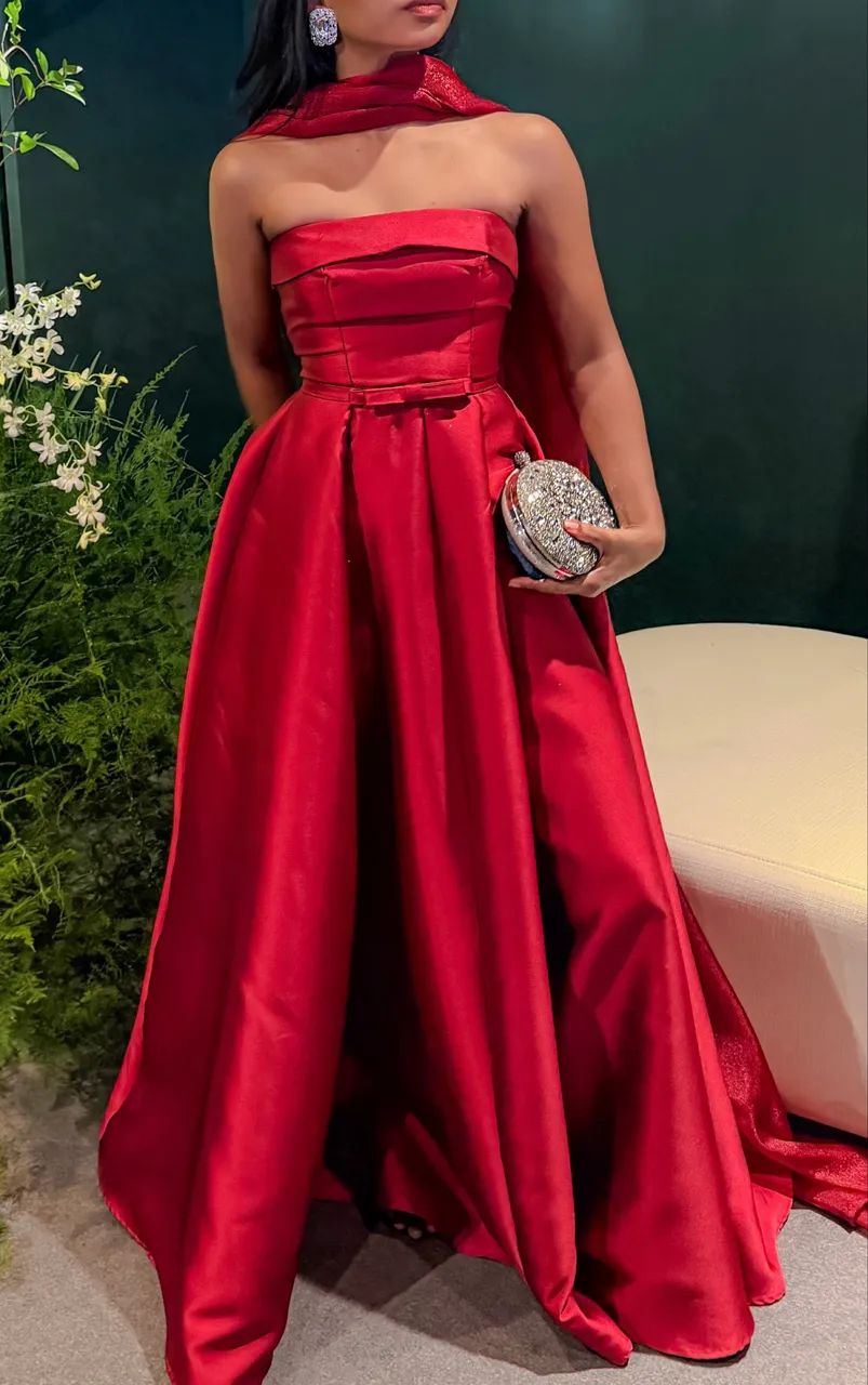 Vestido de festa cor de vinho - Foto 3