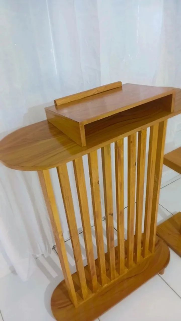 Pulpito Para igreja +mesa lateral modelo ripado - Foto 5