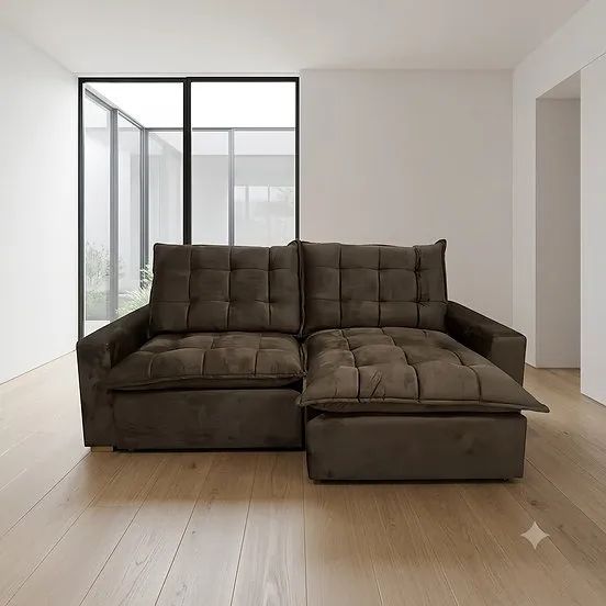 Sofá Royale Simples Retrátil e Reclinável 2m - Entrega Grátis Fortaleza - Foto 3