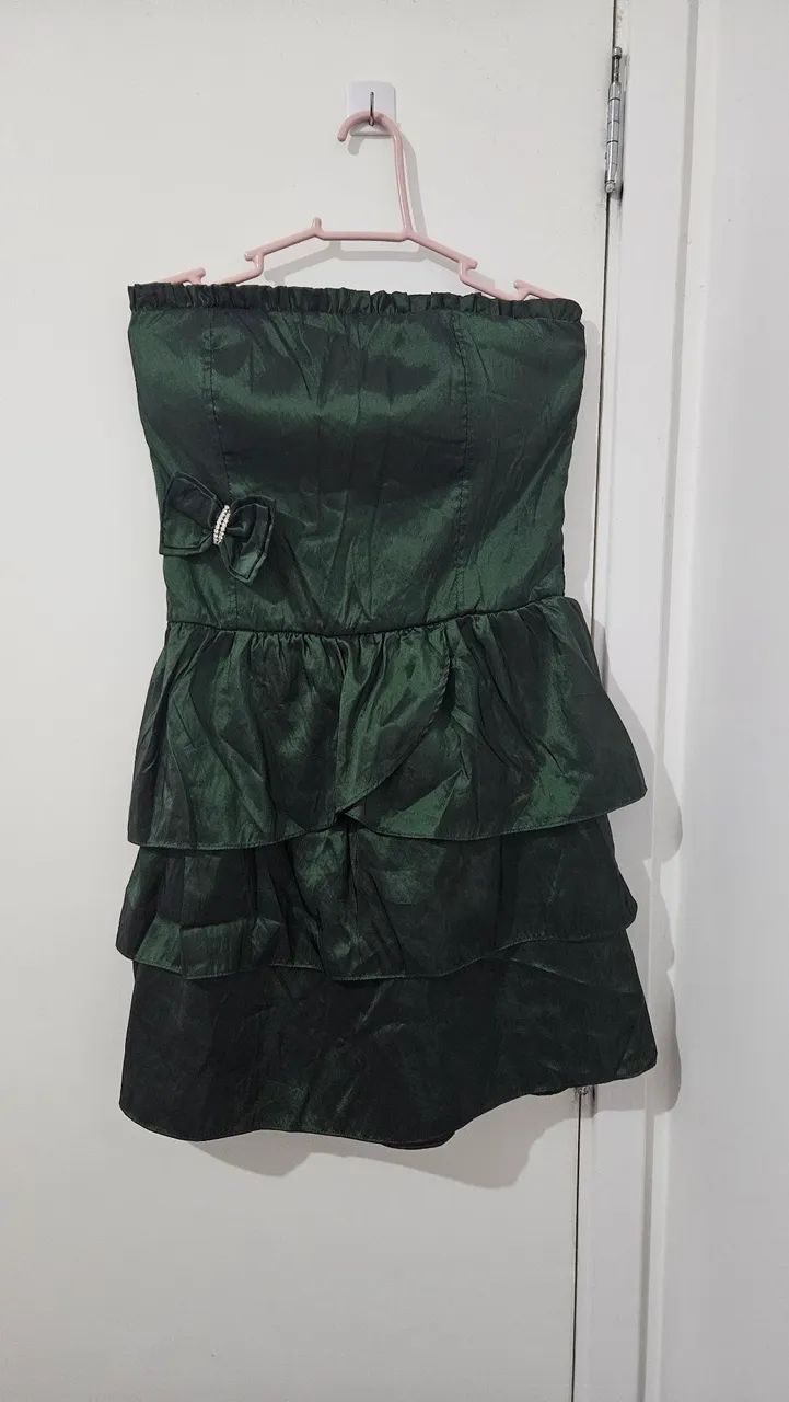 Vestido festa verde 