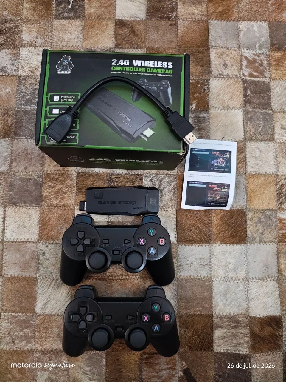 Vídeo Game 2.4G Wirelles Controle Gamepad