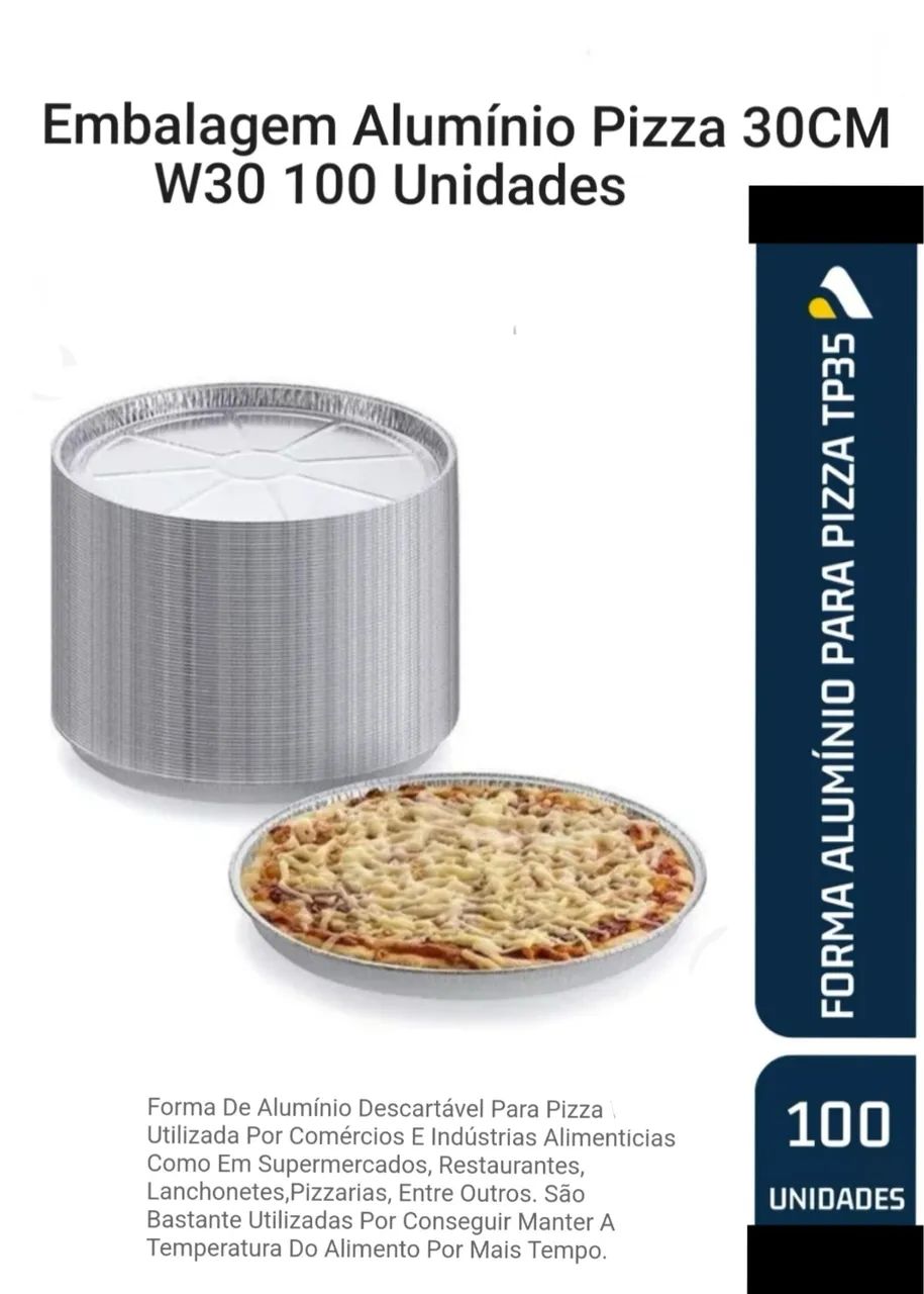Forma pra pizza descartável caixa  - Foto 3