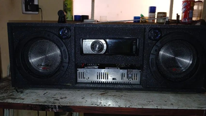 Micro System Panasonic e Caixa Vintage - Foto 5