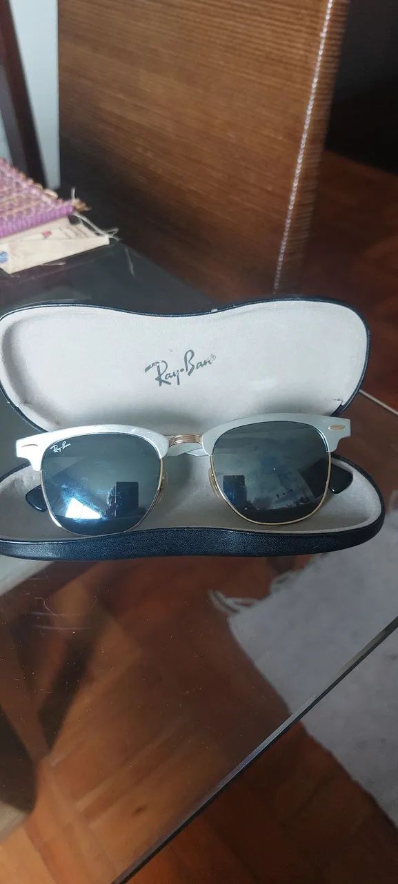 Óculos Ray-Ban Clubmaster Aluminum RB3507 - Original e Impecável