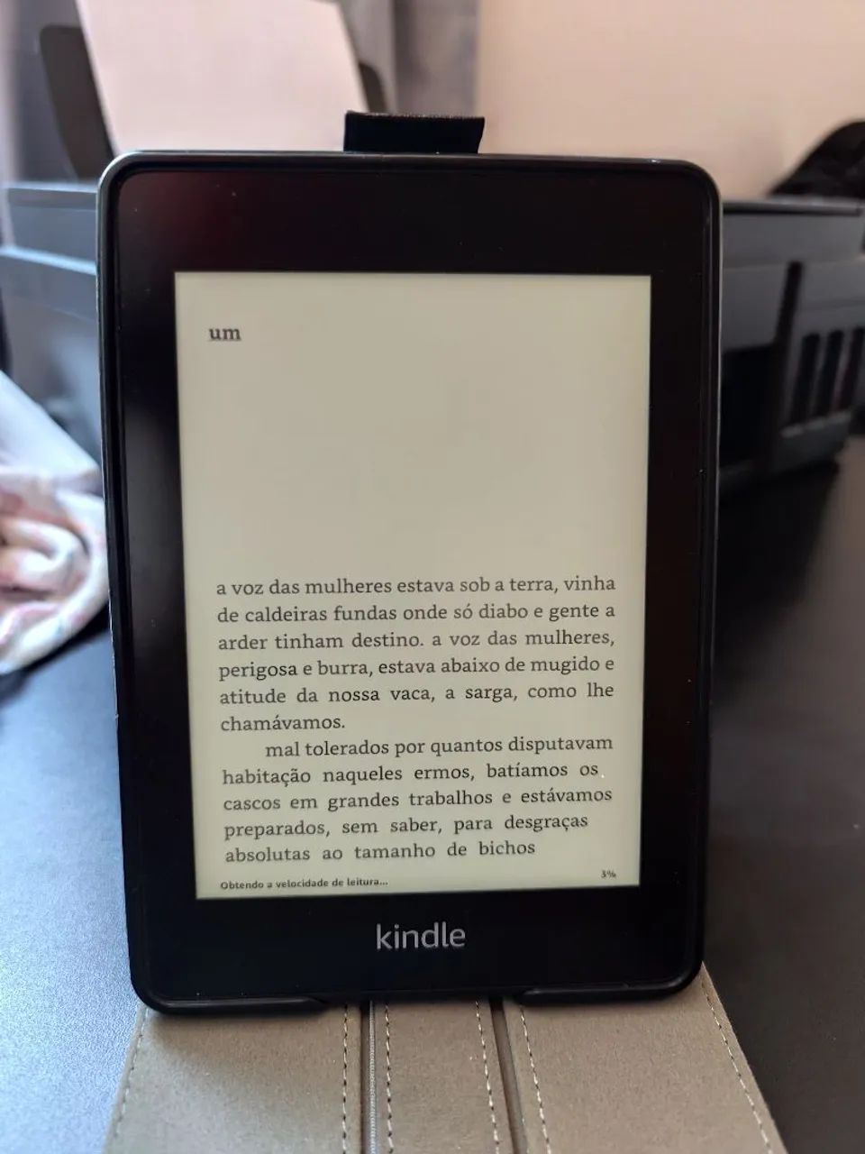 Kindle Papee White 8 GB com capa magnética