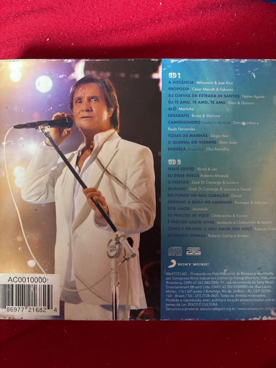 Roberto Carlos: Emoções Sertanejas: Dois CDS. - Foto 2