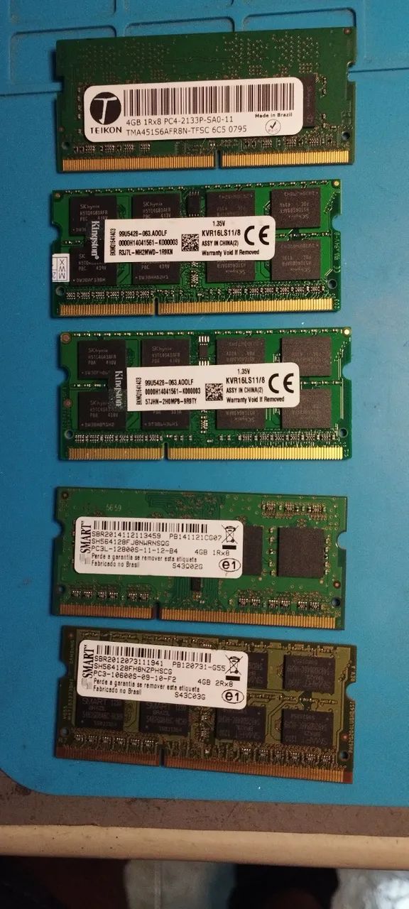 Memorias de Notebook