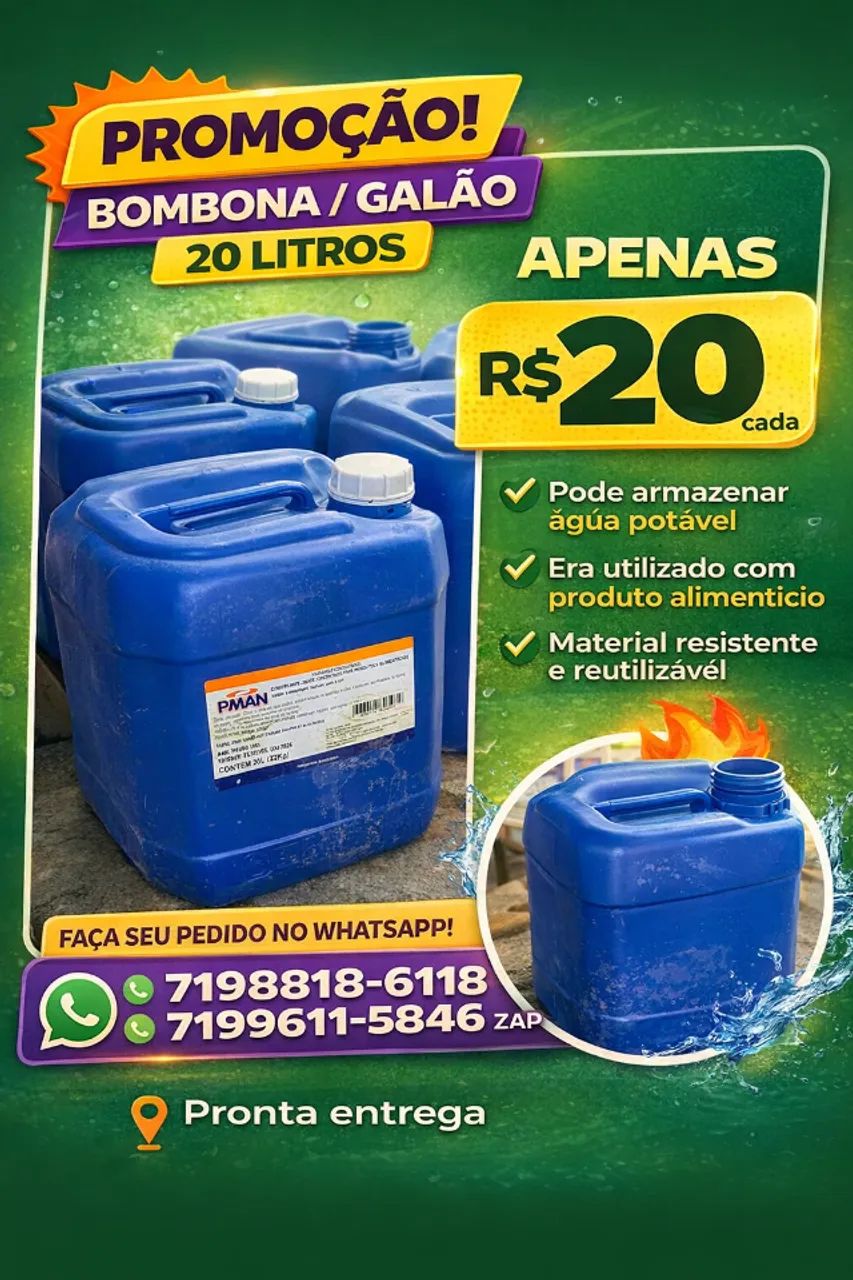 GALÃO PLÁSTICO 20L