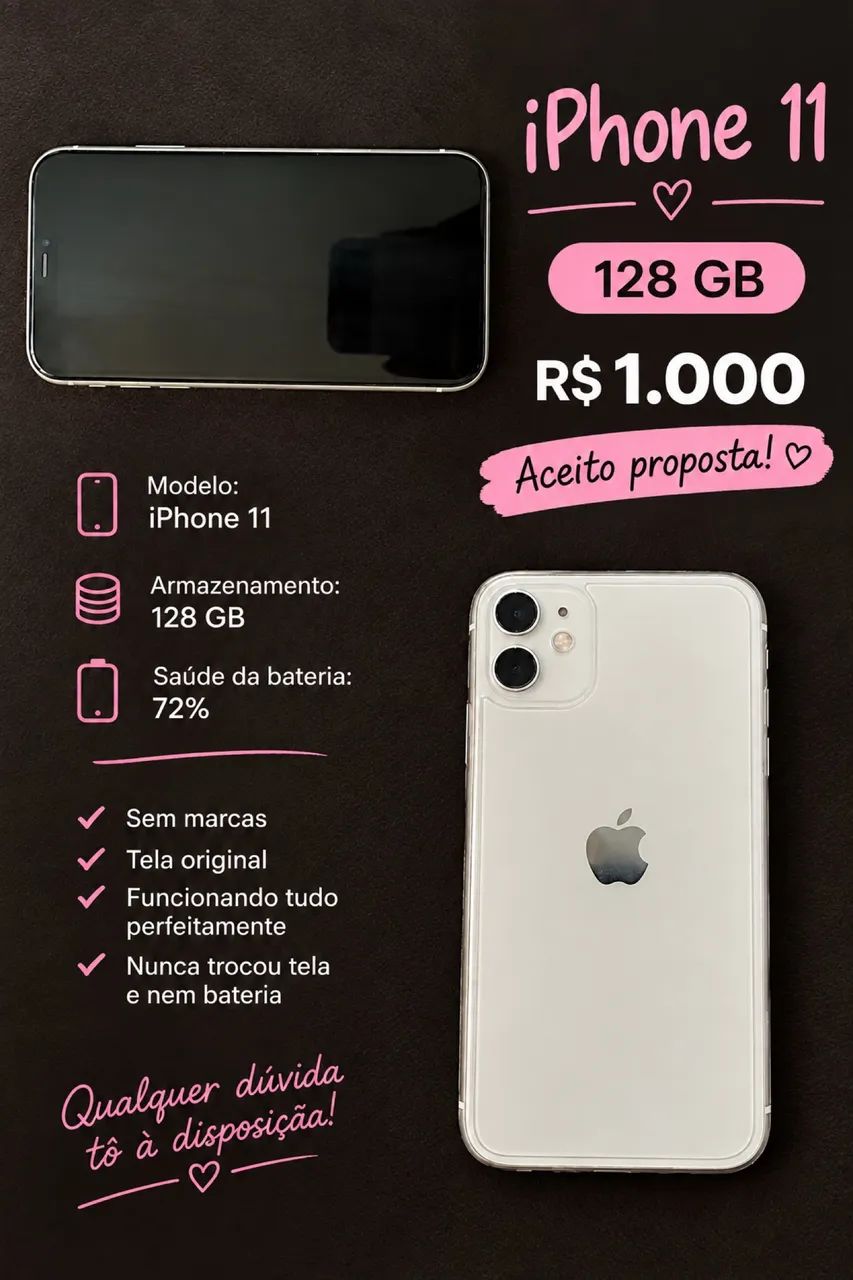 Vendo iPhone 11 em perfeito estado  - Foto 2