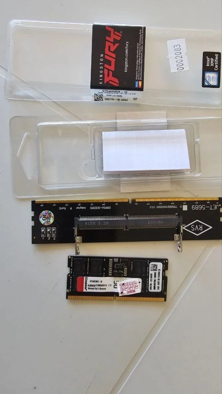 Memória Ram de notebook DDR5 + Adaptador desktop - Foto 2