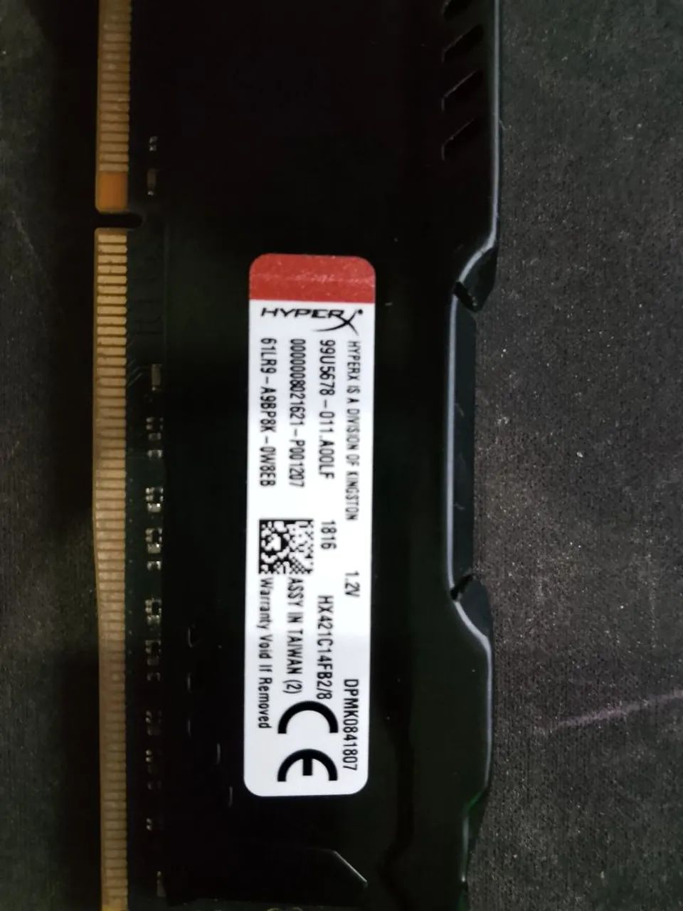 Memória RAM FURY HYPERX - 8GB - DDR4  - Foto 2