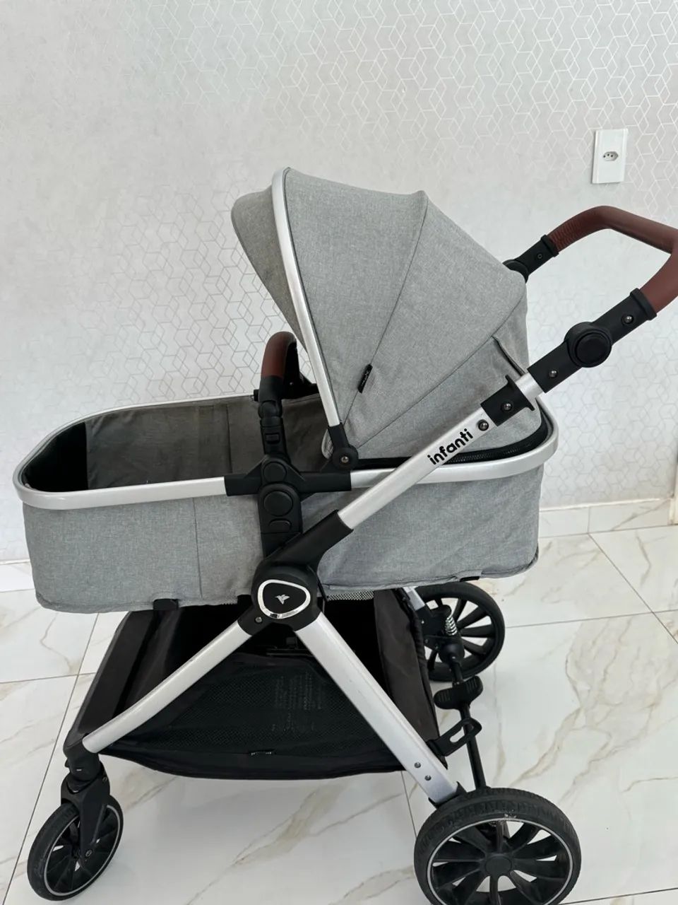 Carrinho de bebê moisés kit