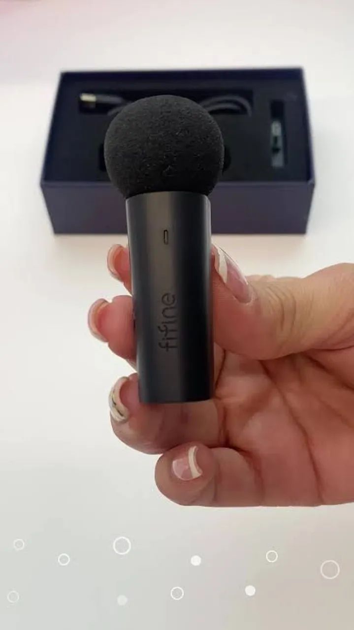 Microfone Fifine M6 wireless para celular Android e ios novo lacrado 