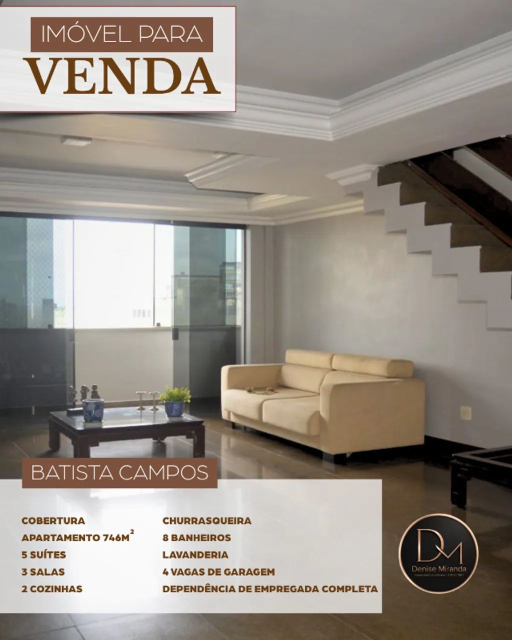  Cobertura de 746m² na Batista Campos