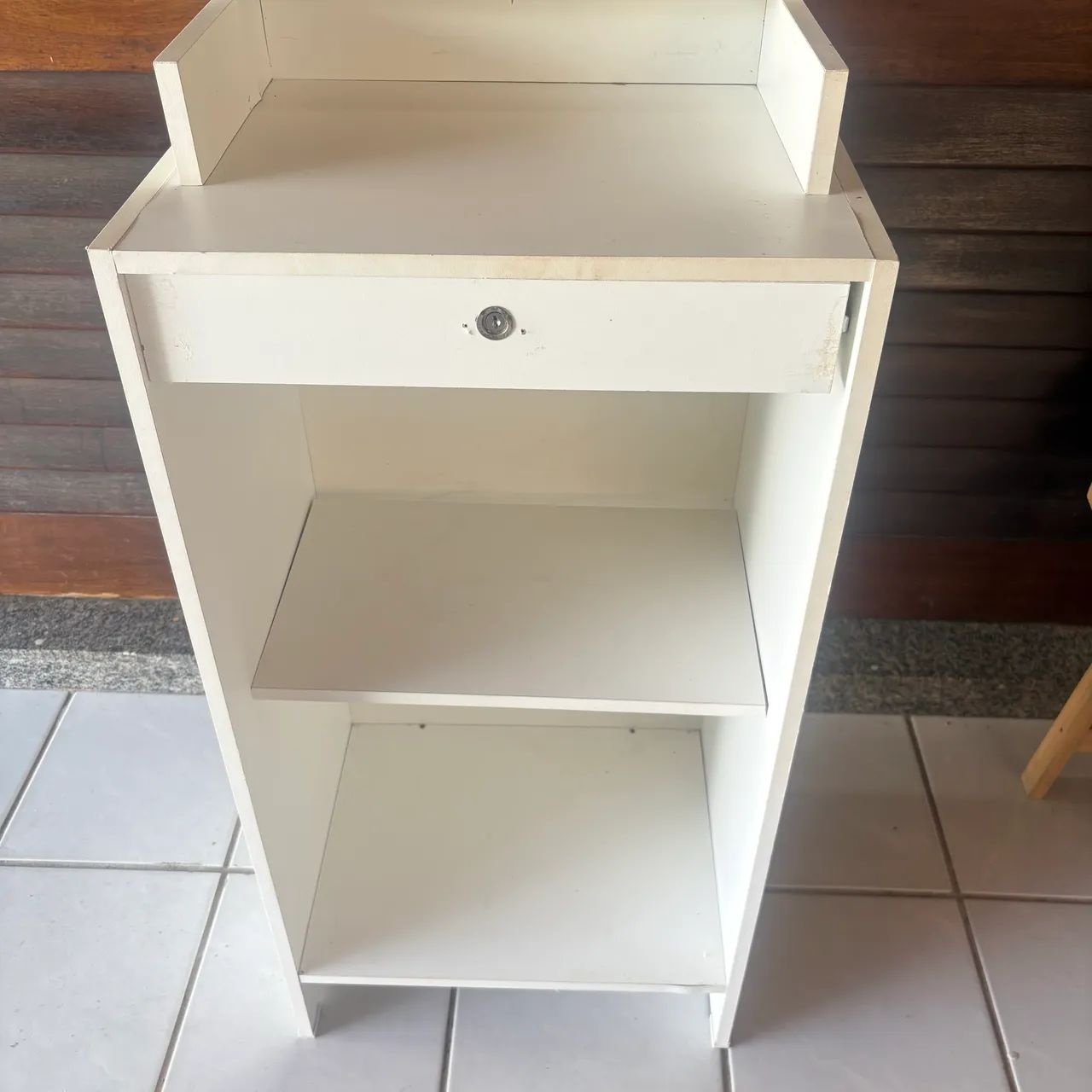 Balcão Caixa Com Gaveta Lojas E Comércios 100% Mdf Branco Desmontado  - Foto 6